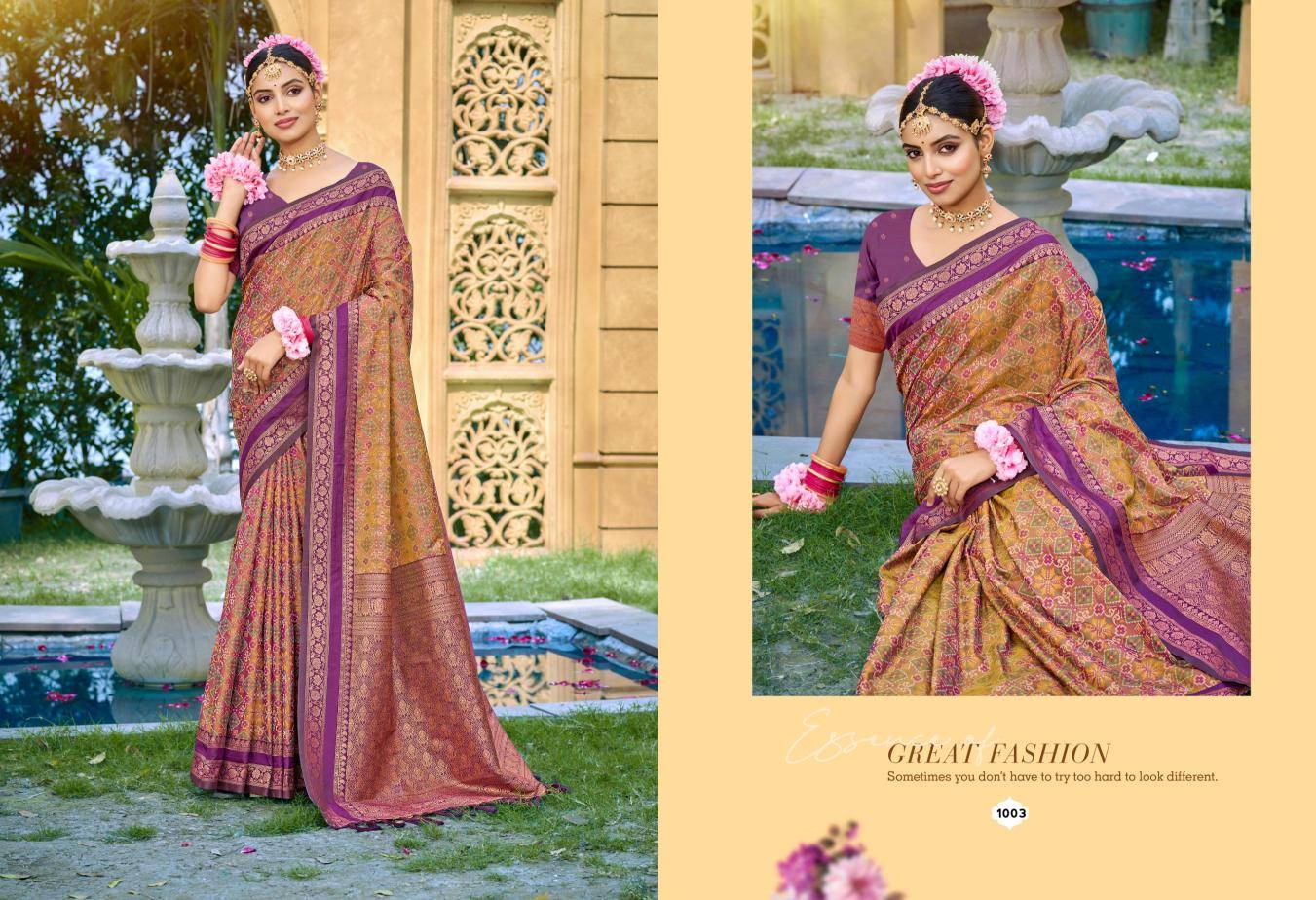 Bunawat - Kantha silk Surat saree wholesale market rate